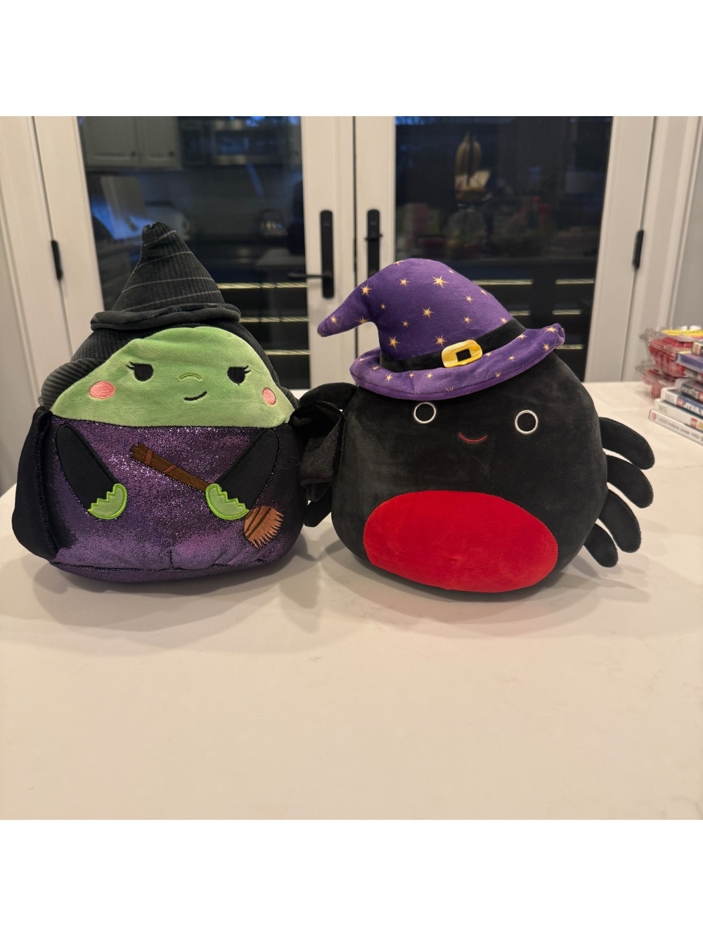 Squishmallows Halloween Witch and Spider Plush Set